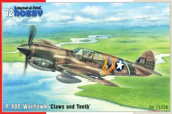 Poseben Hobi SH72338 1/72 P-40E Warhawk `Kremplje in Zobe 